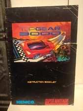 TOP GEAR 3000 Super Nintendo SNES Game Original 1995 KEMCO Instruction Booklet
