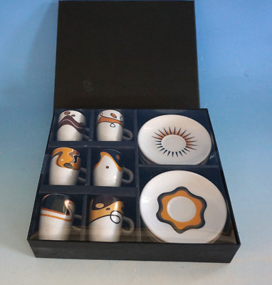 6 Design Espressotassen Tasse Free Time Collection Porzellan (F024-980)
