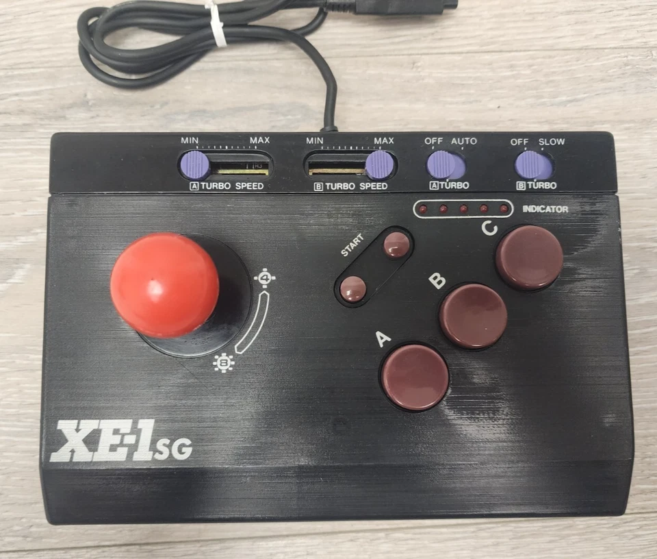 Dempa Micromsoft XE-1SG Joystick For Sega Genesis Mega Drive Tested Works RARE - Image 2 of 4