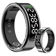 Smart Ring Fitness Tracker Display Screen Heart Rate SPO2 Sleep Monitoring