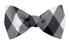 Men's 100 Silk Designer Self Tie Woven Bowtie- NWT