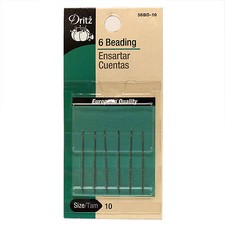 Dritz 6 Beading Needles, Size 10, FREE Shipping from US