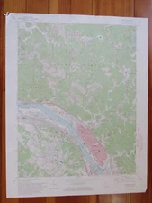 Ironton Ohio 1974 Original Vintage USGS Topo Map