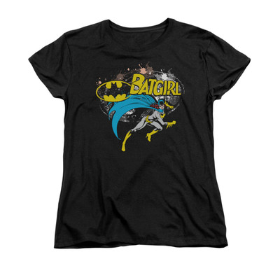 BATMAN BATGIRL HALFTONE Licensed Women's Graphic Tee Shirt SM-2XL