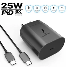 25W Super Fast PD Charger Type USB-C For T-Mobile REVVL 6 6X Pro V+ 4+ 5G