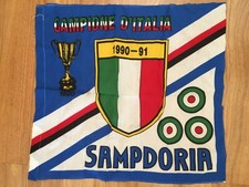 Fanion Sampdoria Calcio E4 - Drapeau De Supporteur Italien D’Occasion