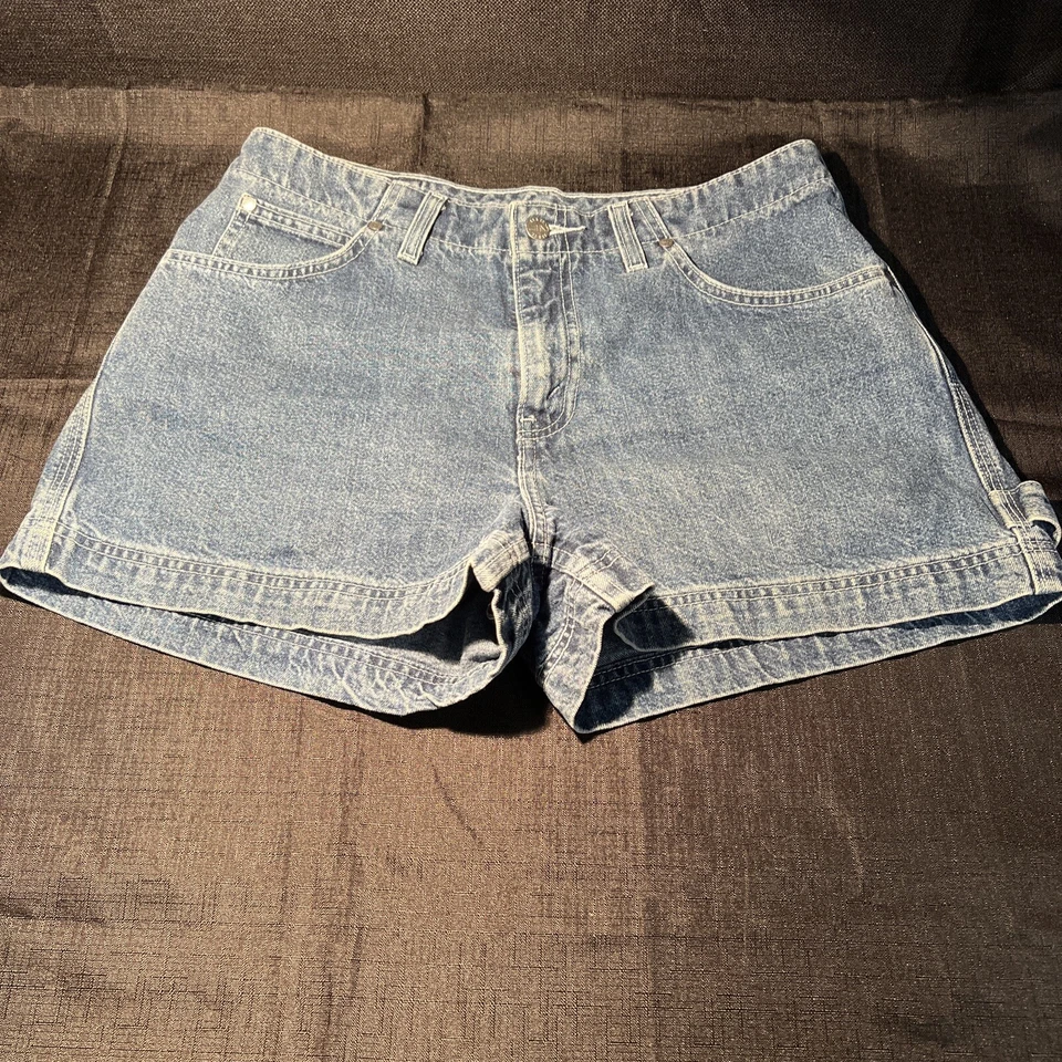 Pantalones Cortos L2 Levi's Vintage Mujer Azul Jeans Etiqueta Talla 9 tiro medio Foto 2 de 4