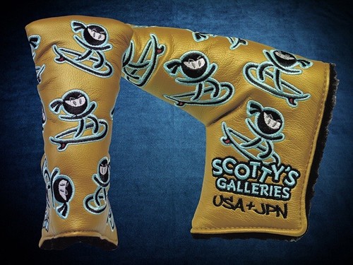 Scotty Cameron Putter Headcover Gold Wasabi Surfer