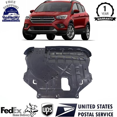 New Front Engine Splash Shield Cover For 2013-2019 Ford Escape 15-19 Lincoln MKC