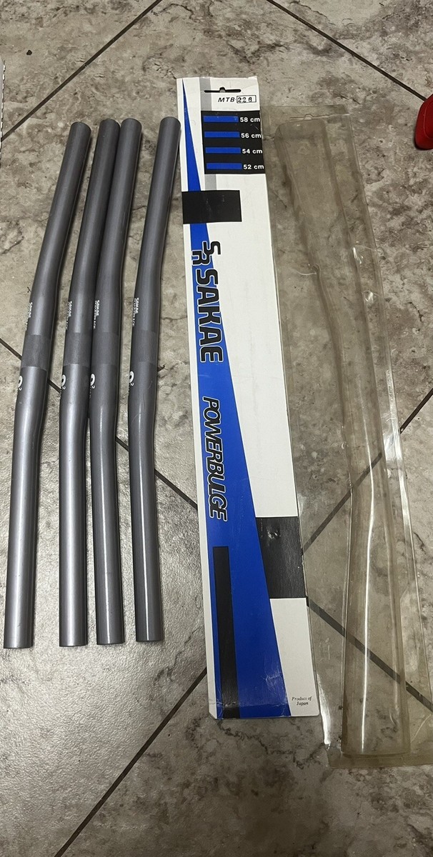 SAKAE POWERBULGE TITANIUM BAR MTB サカエ Sakae PowerBulge Titanium Handlebar: 1990's Flat Bar, 25.4mm
