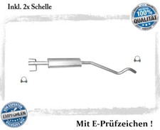 Mittelschalldämpfer für Opel Astra H, GTC 1.2 1.4 55/59/66KW Auspuff Schelle 