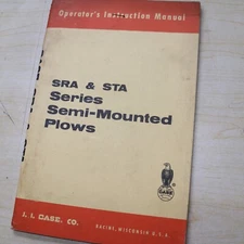 CASE SRA STA SERIES PLOW Owner Operator INSTRUCTION Maintenance Manual tractor