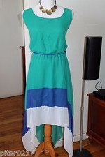 NWT Plus Size Paper Doll Green Asymmetrical Sleeveless dress, 2X