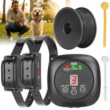 Underground Electric Dog Fence Pet Containment System for 1/2 Dogs Rechargeable