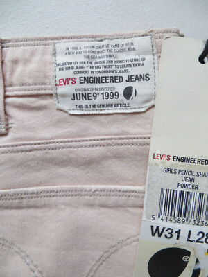Levi's 065 Engineered Jeans Hose W 31 /L 28 Apricot ! NEU ! Twisted Denim KULT !