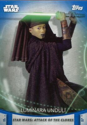 Women Of Star Wars Blue Base Card #44 Luminara Unduli