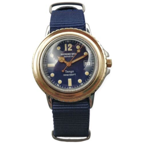 Raymond Weil Tango Genève 36mm ETA 955.412 LEBROCANTHEURE MONTRE VINTAGE WATCH - Photo 2 sur 5