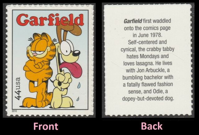 US 4470 Sunday Funnies Garfield 44c Single (1 Stamp) MNH 2010-