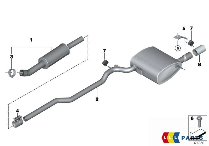 Mini f54 exhaust outlet