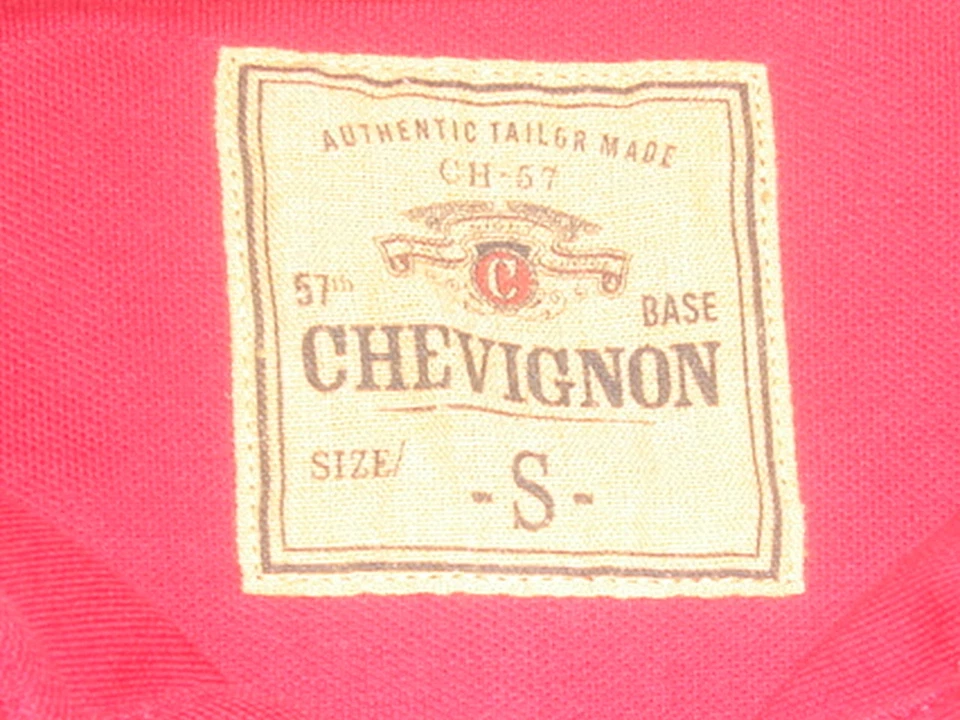 57th BASE CHEVIGNON SOLID FUCHSIA  100% COTTON S/S POLO SHIRT SZ. S SLIM FIT - Image 4 of 4