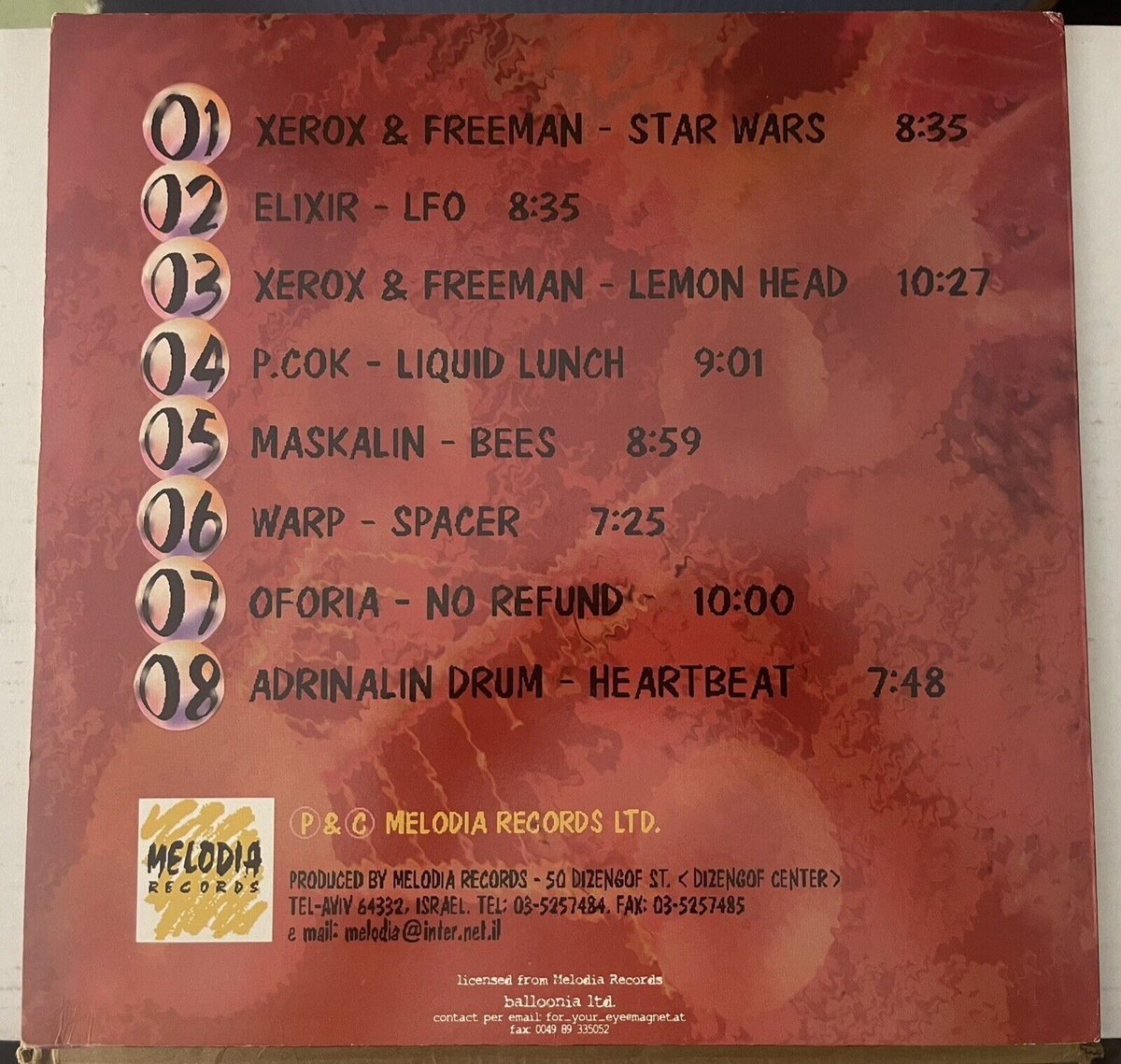 Trance Mix 8. Various Artist. 2 x Vinyl, LP. Balloonia Ltd Psy