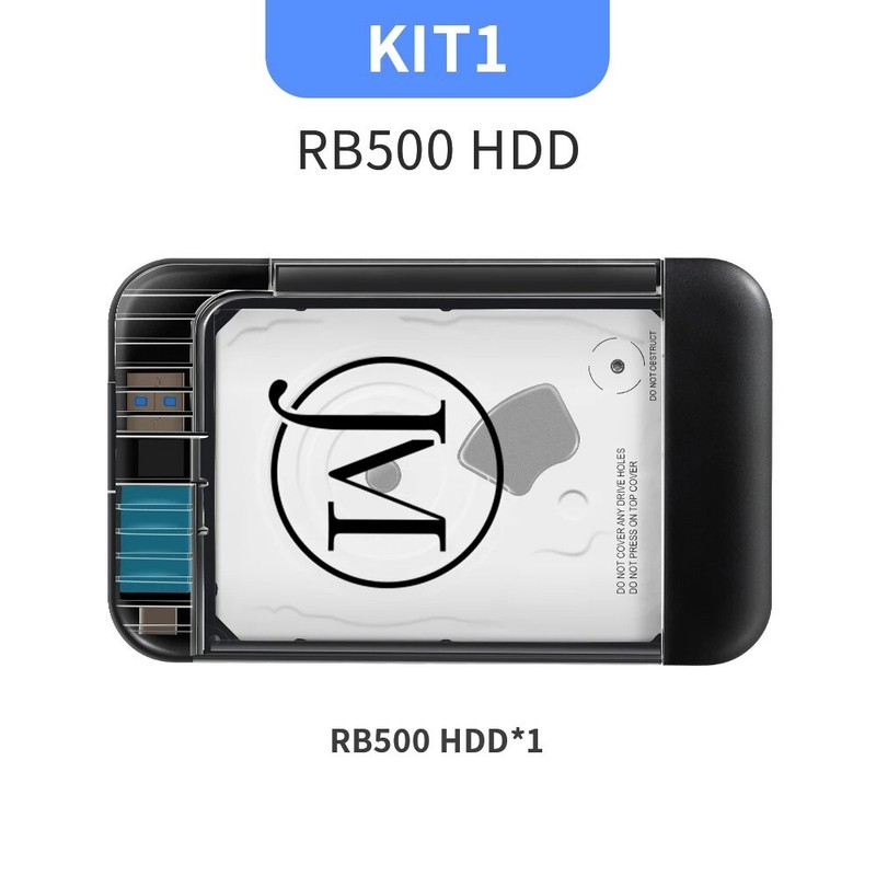 RETROBAT Portable 500G Gaming HDD Consoles 70+Emulators 64000+Retro Games for PS