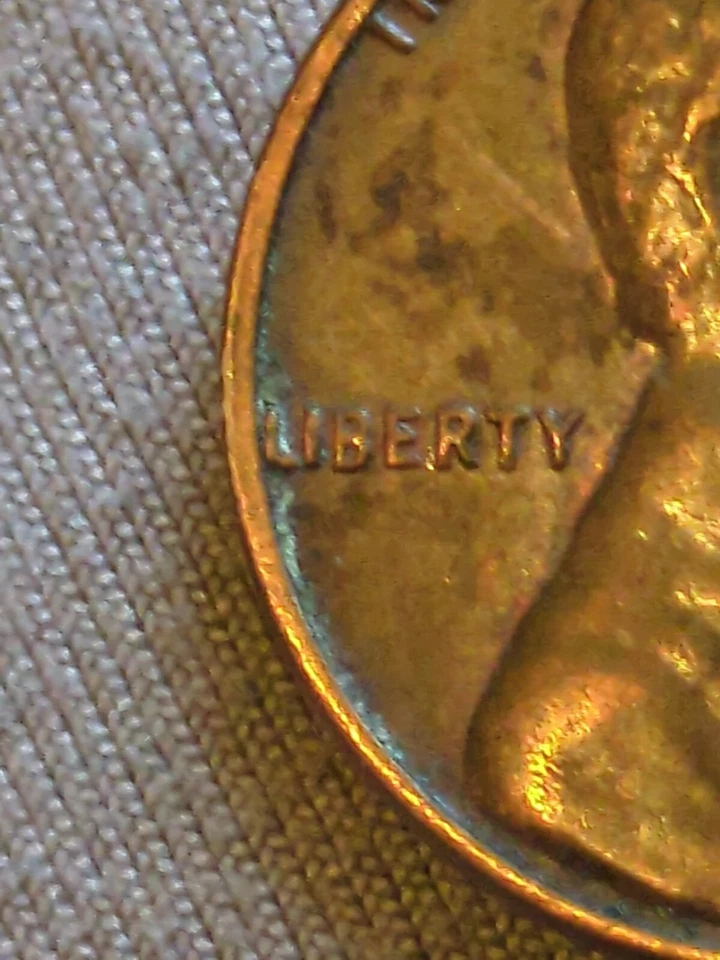 1968 -S  Lincoln Cent  Error Coin Multiple Errors L - on edge, both T's in Trust - Image 3 of 4
