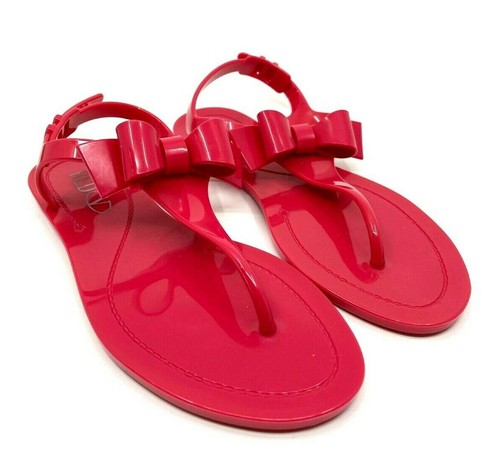 RED Valentino Pink Jelly Sandal Bow 