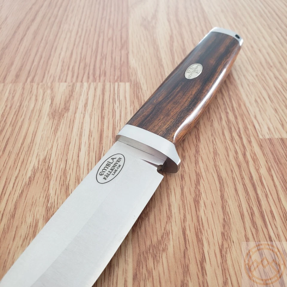 Cuchillo fijo Fallkniven Embla hoja de acero cobalto satinado mango de madera de hierro negro Foto 4 de 4