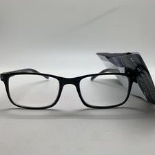 FOSTER GRANT MAGNIVision 1.25 COLE BLACK Readers READING GLASSES W CASE