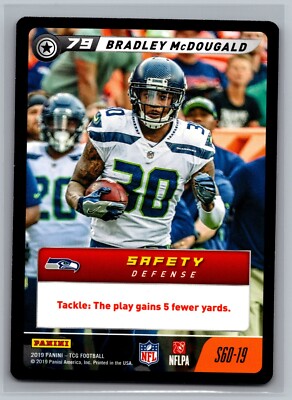 Bradley McDougald Play 2019 NFL Five S60-19 Football NFL Card TCG CCG Seahawks