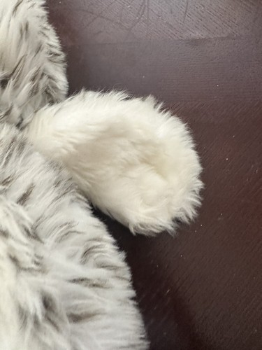 Build A Bear weiße Schneeeule 15 Zoll Plüschtier Stofftier gefleckter Kopf dreht sich BAB - Bild 8 von 11