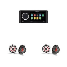 Kicker 2 Pair KM65 6.5-Inch 165mm Marine Coaxial Speakers with 3/4-Inch ...