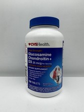 CVS Health Triple Strength Glucosamine Chondroitin D3 25 Mcg 120 Tabs Exp 12/26