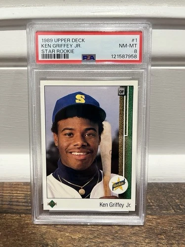 1989 Upper Deck #1 Ken Griffey Jr. RC - PSA 8