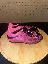 Kids Nike Bravata II Pink Black Soccer Cleats Size 11C Excellent Used Condition