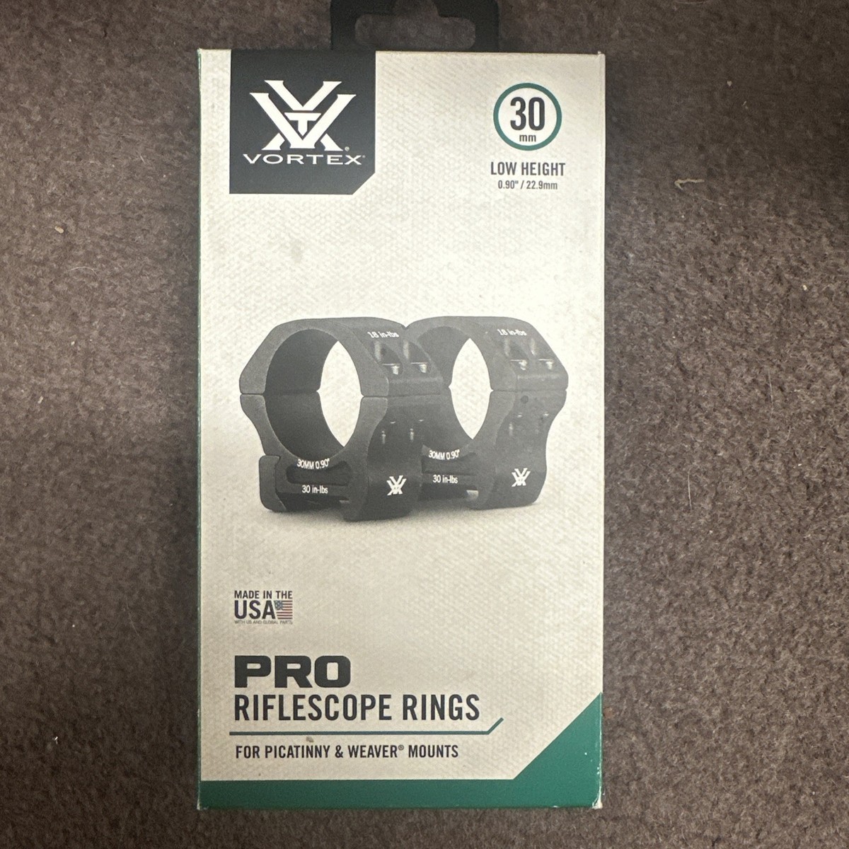 Vortex Optics Pro Series 30 mm Riflescope Rings - Pair (PR30