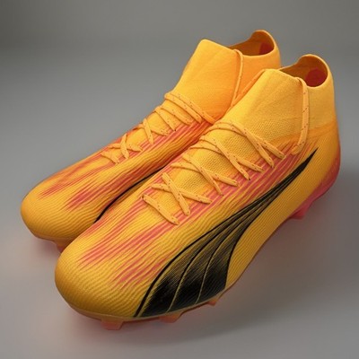 Puma Ultra Pro FG/AG Soccer Cleats Sun Stream Men s 9.5 Sunset Glow New
