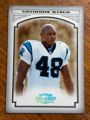 2006 Donruss Threads Pro Gridiron Kings Silver Holofoil Stephen Davis /250 READ