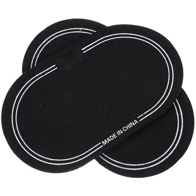 Vaguelly Bass Drum Pedal Dampening Patches Self-Adhesive 15.6X9X.01CM, Black 