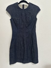 Gap Denim Cotton Dark Wash Dress With Pockets. Fall 2014. Size 0 Regular