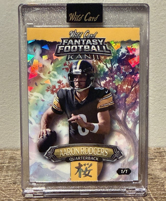 Wild Card Fantasy Football Kanji Aaron Rodgers Steelers 1/1 2026