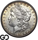 1898 Morgan Silver Dollar Coin, Brilliant Uncirculated++