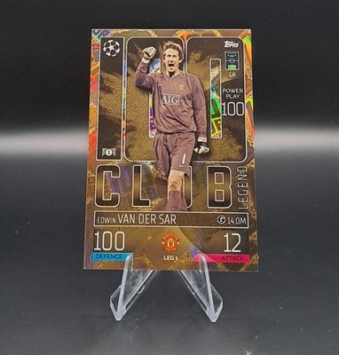 Topps Match Attax Extra Champions League 2022-23 100 Club Legend Van Der Sar