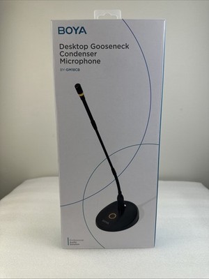 BOYA BY-GM18C 18'' Gooseneck Desktop XLR Condenser Microphone - New - No Cable