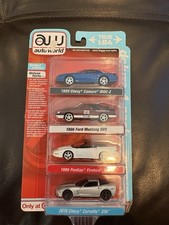Auto World Target Excl Deluxe 4 Pack Mobil Mustang SVO Corvette Camaro Firebird