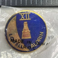 NASA GEMINI 12 SPACE MISSION Astronaut Pinback Pin (Hat Pin / Tie Tack) 50ay