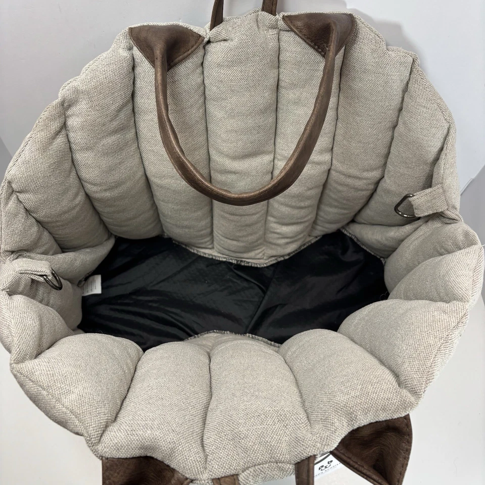 NWT Peppy Buddies Small Pet Dog Cat Carrier Bag Gray Brown Handles Org. $148 - Image 4 of 4