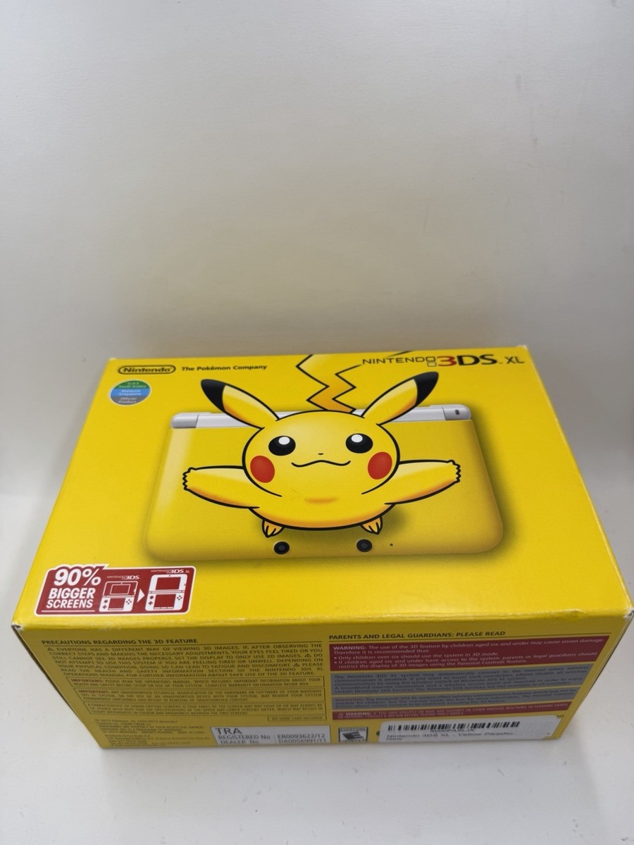 Nintendo 3DS XL Pokémon Edition Yellow Handheld System for sale