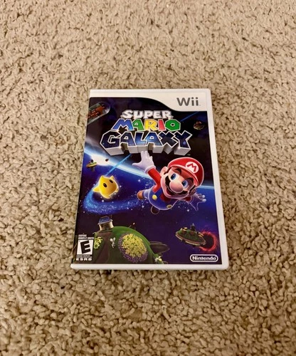 Super Mario Galaxy Nintendo Wii Complete CIB w/ Manual Tested Very Good